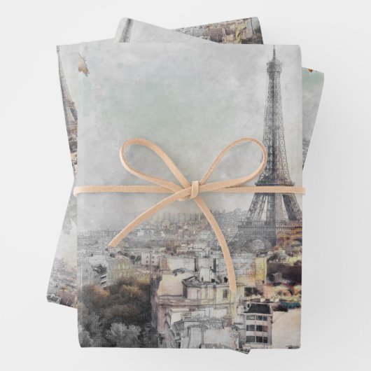 Eiffeltoren. Parijs, Frankrijk Inpakpapier Vel (In situ)