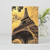 Eiffeltoren Parijs Frankrijk Kaart (Staand voorkant)