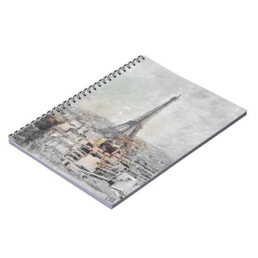 Eiffeltoren. Parijs, Frankrijk Notitieboek (Linkerzijde)