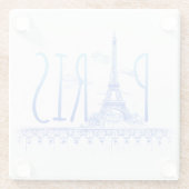 Eiffeltoren Parijs Frankrijk Onderzetter (Achterkant)