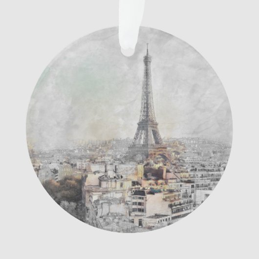 Eiffeltoren. Parijs, Frankrijk Ornament (voorkant)