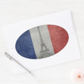 Eiffeltoren, Parijs Frankrijk Ovale Sticker (Envelop)