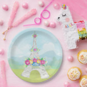 Eiffeltoren, Parijs, Frankrijk, partijthema Papieren Bordje (Feest)