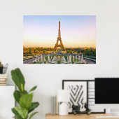 Eiffeltoren, Parijs. Frankrijk. Poster (Thuiskantoor)