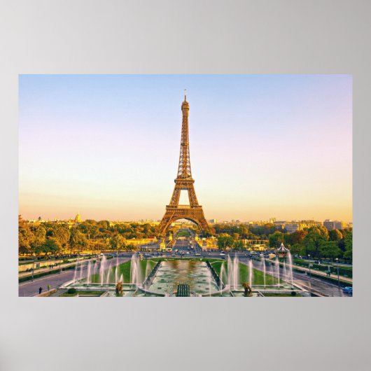 Eiffeltoren, Parijs. Frankrijk. Poster (Voorkant)