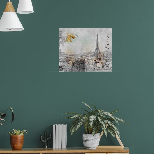 Eiffeltoren. Parijs, Frankrijk Poster (Woonkamer 1)