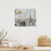 Eiffeltoren. Parijs, Frankrijk Poster (Keuken)