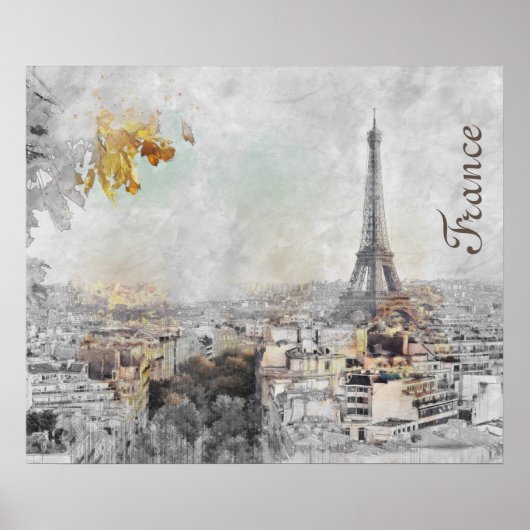 Eiffeltoren. Parijs, Frankrijk Poster (Voorkant)