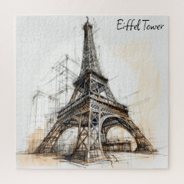 Eiffeltoren Parijs Frankrijk Poster Legpuzzel