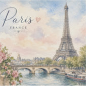 Eiffeltoren Parijs Frankrijk rivier Seine Sticker (Voorkant)