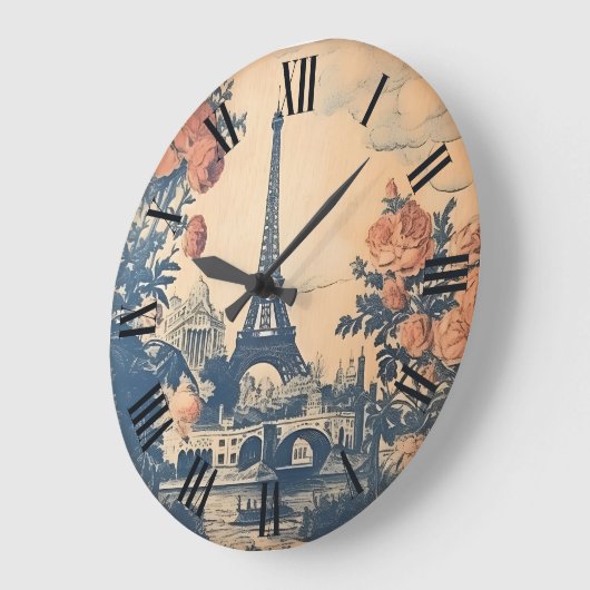 Eiffeltoren Parijs Frankrijk Schildermuur Grote Klok (Hoek)