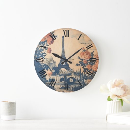 Eiffeltoren Parijs Frankrijk Schildermuur Grote Klok (Huis)