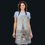 Eiffeltoren. Parijs, Frankrijk Schort<br><div class="desc">Waterverf Eiffeltoren. Parijs,  Frankrijk</div>