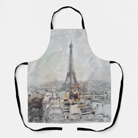 Eiffeltoren. Parijs, Frankrijk Schort (Voorkant)