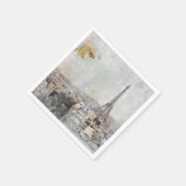 Eiffeltoren. Parijs, Frankrijk Servet (Hoek)