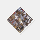 Eiffeltoren. Parijs. Frankrijk. Servetten (Hoek)