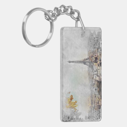 Eiffeltoren. Parijs, Frankrijk Sleutelhanger (Voorkant Links)