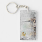 Eiffeltoren. Parijs, Frankrijk Sleutelhanger (Voorkant)