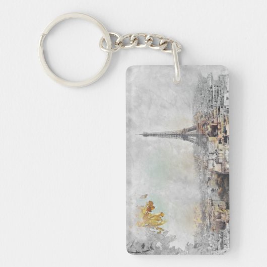 Eiffeltoren. Parijs, Frankrijk Sleutelhanger (Voorkant)