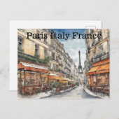 Eiffeltoren Parijs Frankrijk Stadsbeeld Briefkaart (Voorkant / Achterkant)