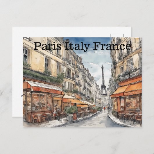 Eiffeltoren Parijs Frankrijk Stadsbeeld Briefkaart (Voorkant / Achterkant)