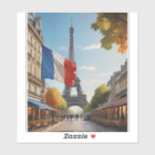 Eiffeltoren - Parijs - Frankrijk Sticker (Vel)
