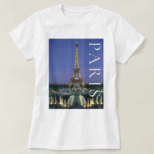Eiffeltoren | Parijs, Frankrijk T-shirt (Design voorkant)