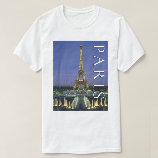 Eiffeltoren | Parijs, Frankrijk T-shirt (Design voorkant)