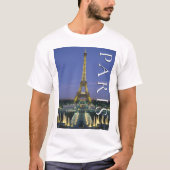 Eiffeltoren | Parijs, Frankrijk T-shirt (Voorkant)