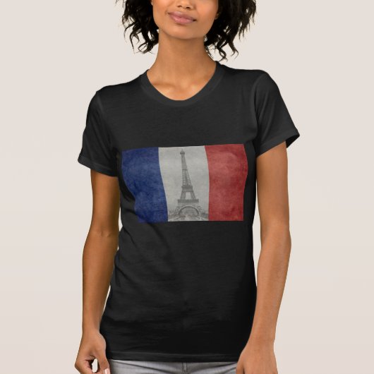 Eiffeltoren, Parijs Frankrijk T-shirt (Voorkant)