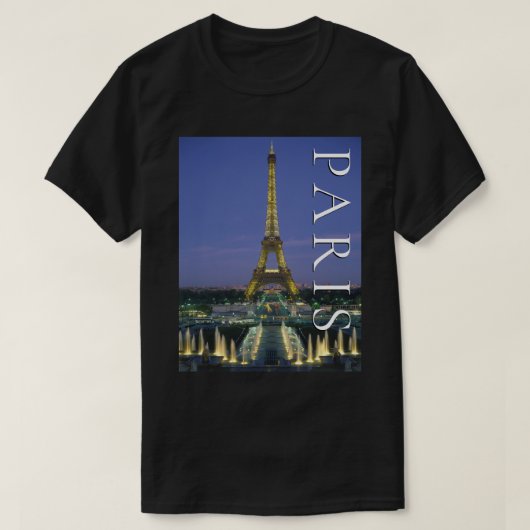 Eiffeltoren | Parijs, Frankrijk T-shirt (Design voorkant)