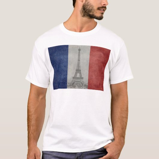 Eiffeltoren, Parijs Frankrijk T-shirt (Voorkant)