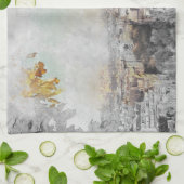 Eiffeltoren. Parijs, Frankrijk Theedoek (Gevouwen)