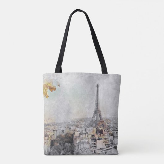 Eiffeltoren. Parijs, Frankrijk Tote Bag (Achterkant)