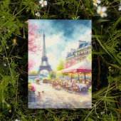 Eiffeltoren Parijs Frankrijk Waterverf Briefkaart