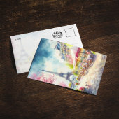 Eiffeltoren Parijs Frankrijk Waterverf Briefkaart