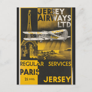 Eiffeltoren Parijs Frans luchtvervoer Briefkaart