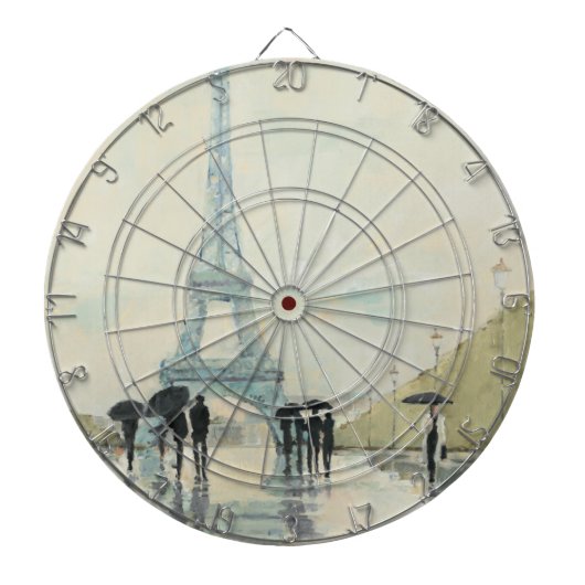 Eiffeltoren | Parijs in de Regering Dartbord (Voorkant)