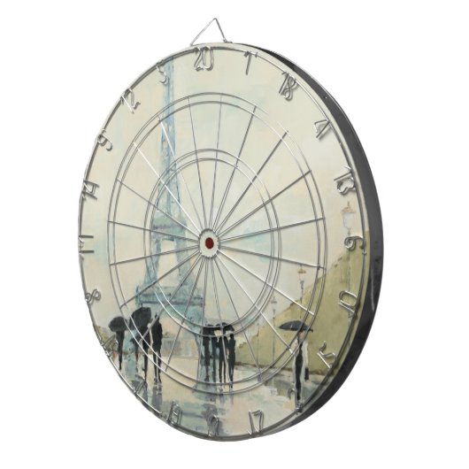 Eiffeltoren | Parijs in de Regering Dartbord (Voorkant Rechts)