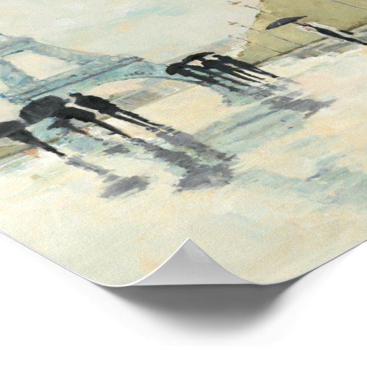 Eiffeltoren | Parijs in de Regering Poster (Hoek)