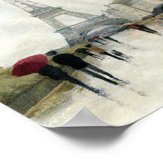 Eiffeltoren | Parijs in de Regering Poster (Hoek)