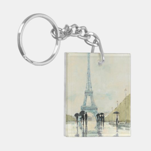 Eiffeltoren | Parijs in de Regering Sleutelhanger (Voorkant Links)