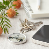 Eiffeltoren | Parijs in de Regering Sleutelhanger (Zijkant)