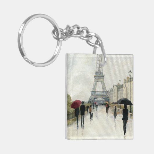 Eiffeltoren | Parijs in de Regering Sleutelhanger (Voorkant Links)