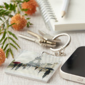 Eiffeltoren | Parijs in de Regering Sleutelhanger (Voorkant Rechts)