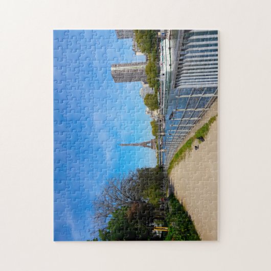Eiffeltoren Parijs. Legpuzzel (Verticaal)