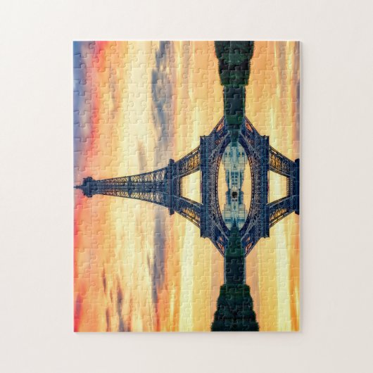 Eiffeltoren Parijs. Legpuzzel (Verticaal)
