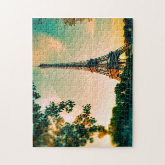 Eiffeltoren Parijs. Legpuzzel (Verticaal)