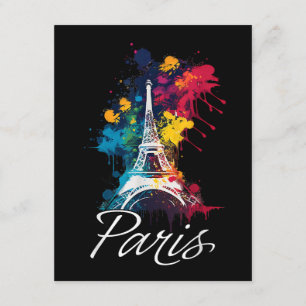 Eiffeltoren Parijs Meisjes Reizen Vakantie Frankri Informatiekaartje