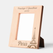 Eiffeltoren Parijs met aangepaste naam en datum Gegraveerde Lijstjes (Links)